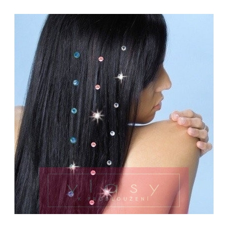Blýskavé Swarovski kamínky do vlasů